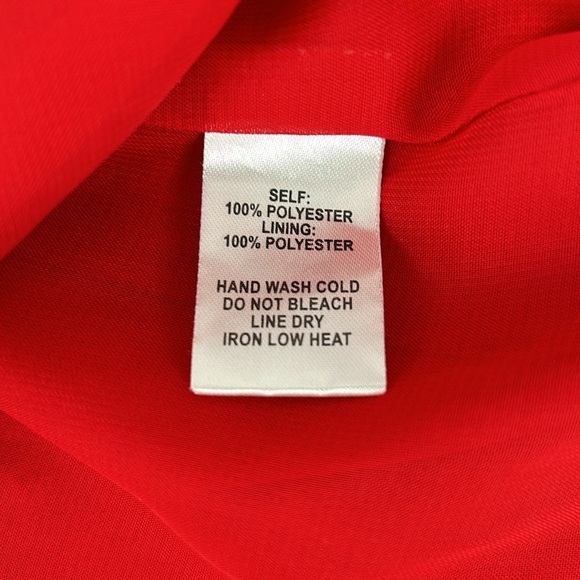 Lulu’s Near or Bar Red Shift Dress Sleeveless Keyhole back Gold Bar size Large - Picture 4 of 11